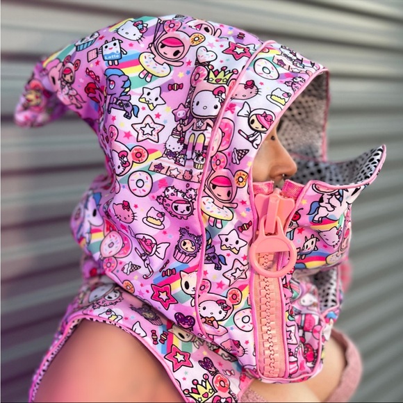 Toki Doki Kawaii Kitty DefenzMechanizm Designs Protective Festival Hood - Picture 4 of 10
